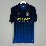 2014/15 MANCHESTER CITY SILVA #21 AWAY SHIRT (M) NIKE