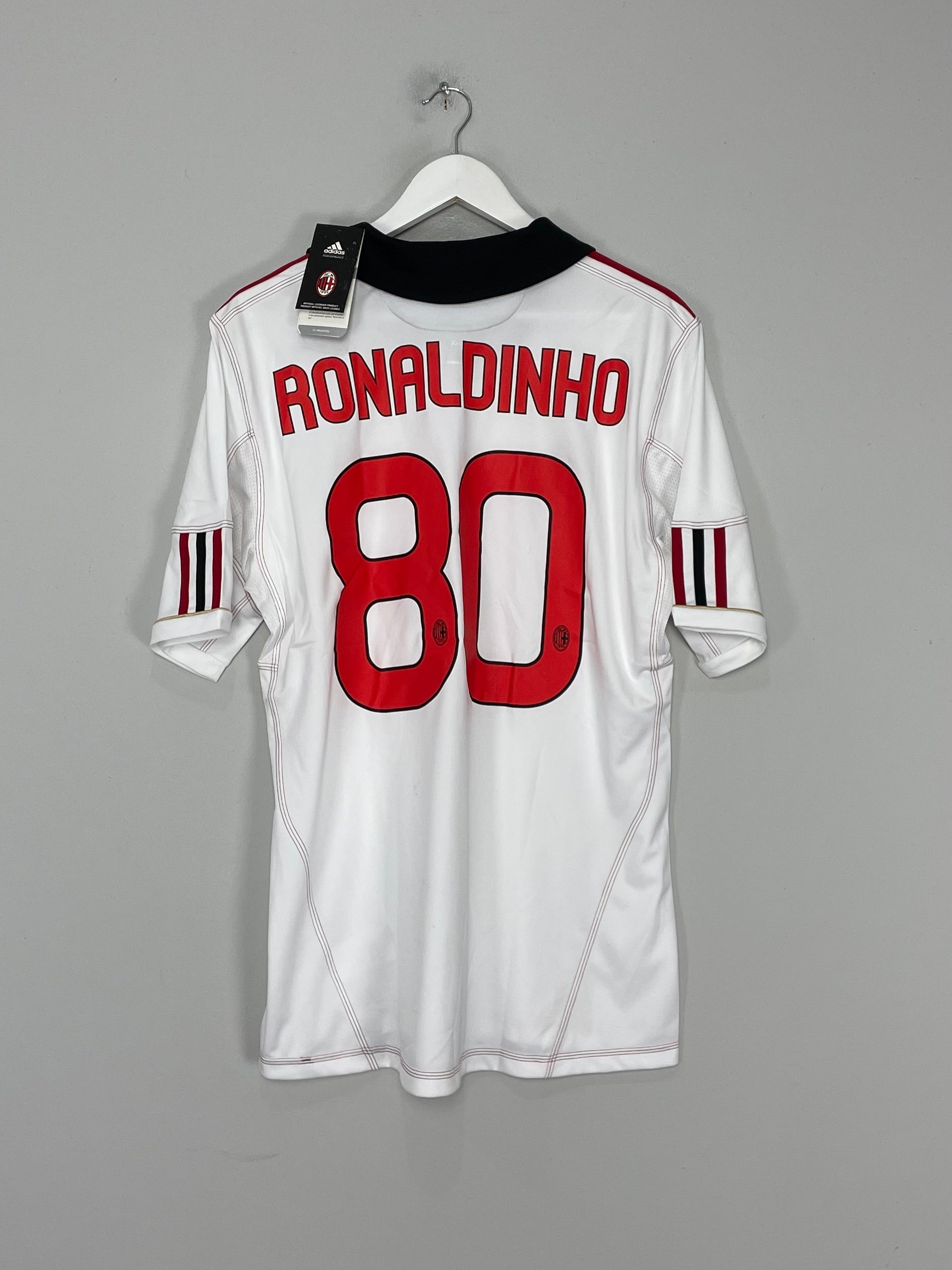 2010/11 AC MILAN RONALDINHO #80 *BNWT* AWAY SHIRT (L) ADIDAS