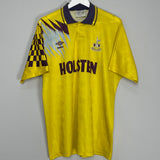 1991/95 TOTTENHAM AWAY SHIRT (XL) UMBRO