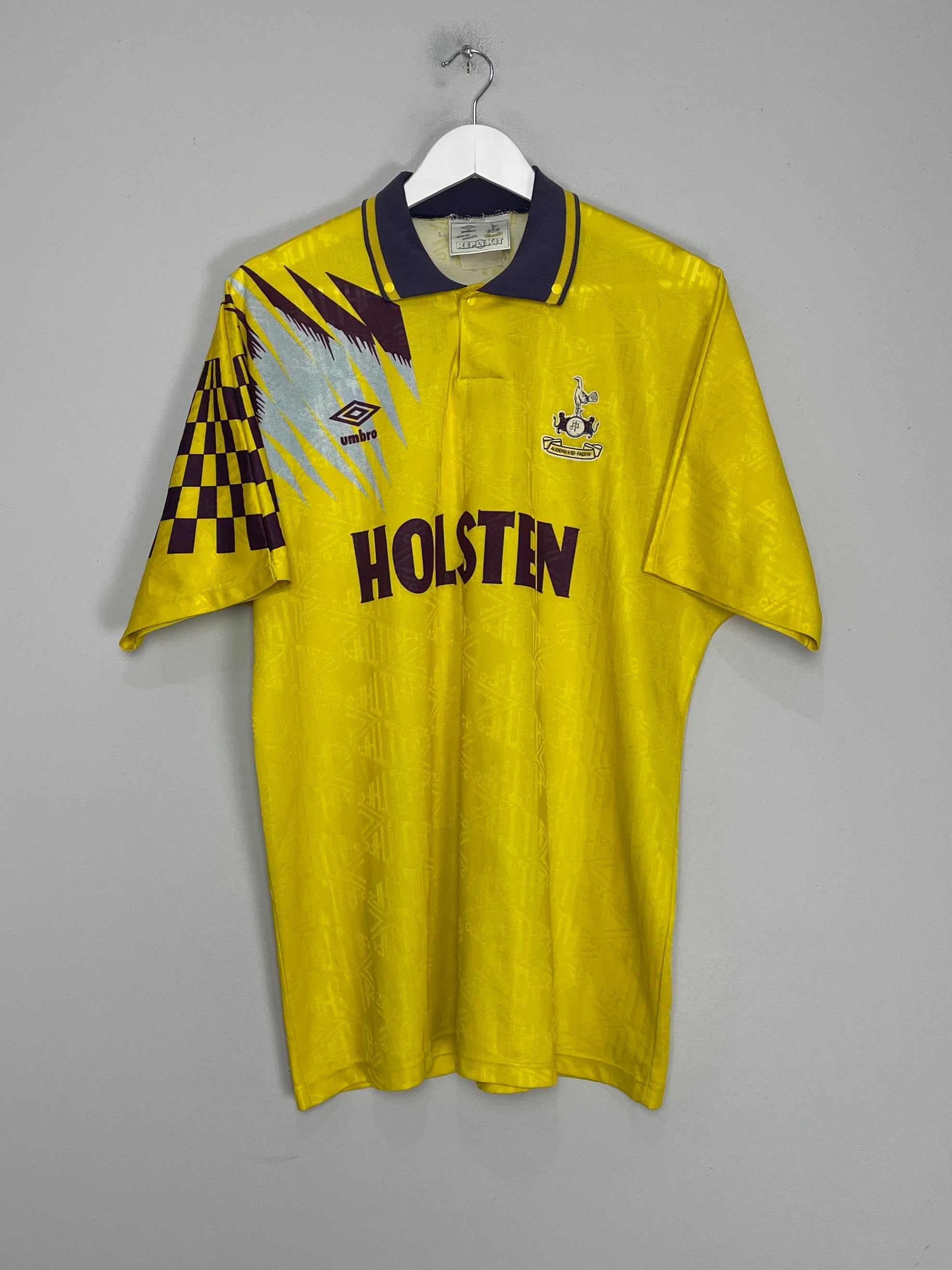 1991/95 TOTTENHAM AWAY SHIRT (XL) UMBRO