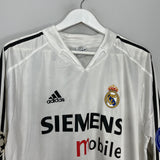 2004/05 REAL MADRID RONALDO #9 L/S C/L HOME SHIRT (L) ADIDAS