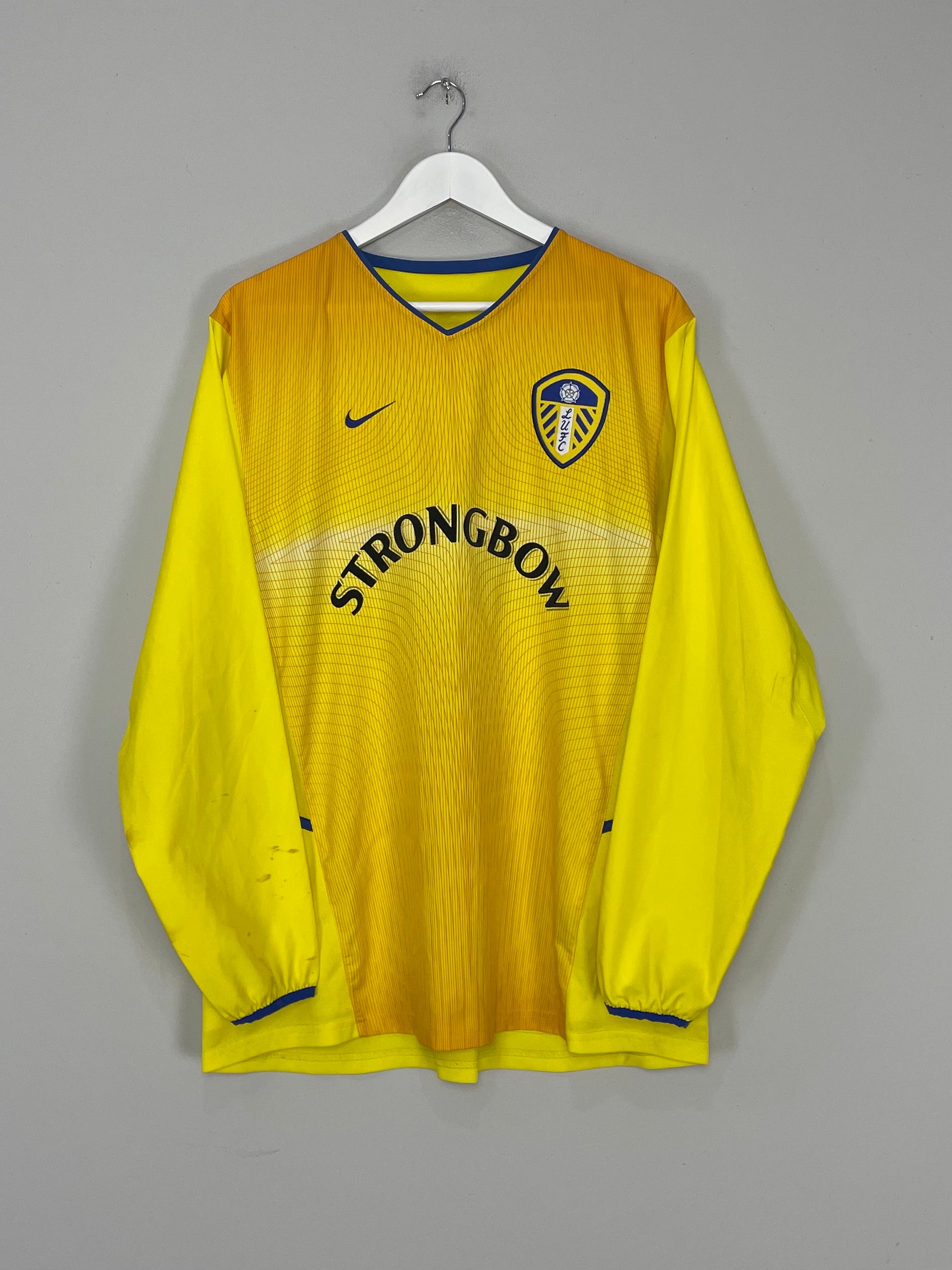 2002/03 LEEDS UNITED L/S AWAY SHIRT (L) NIKE