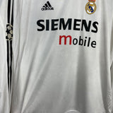 2004/05 REAL MADRID RONALDO #9 L/S C/L HOME SHIRT (L) ADIDAS