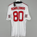 2010/11 AC MILAN RONALDINHO #80 *BNWT* AWAY SHIRT (L) ADIDAS