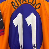 1997/98 BARCELONA RIVALDO #11 AWAY SHIRT (L) KAPPA