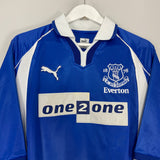 2000/02 EVERTON GASCOIGNE #18 HOME SHIRT (XL) PUMA