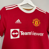 2021/22 MANCHESTER UNITED B.FERNANDES #18 HOME SHIRT (L.KIDS) ADIDAS