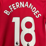 2021/22 MANCHESTER UNITED B.FERNANDES #18 HOME SHIRT (L.KIDS) ADIDAS