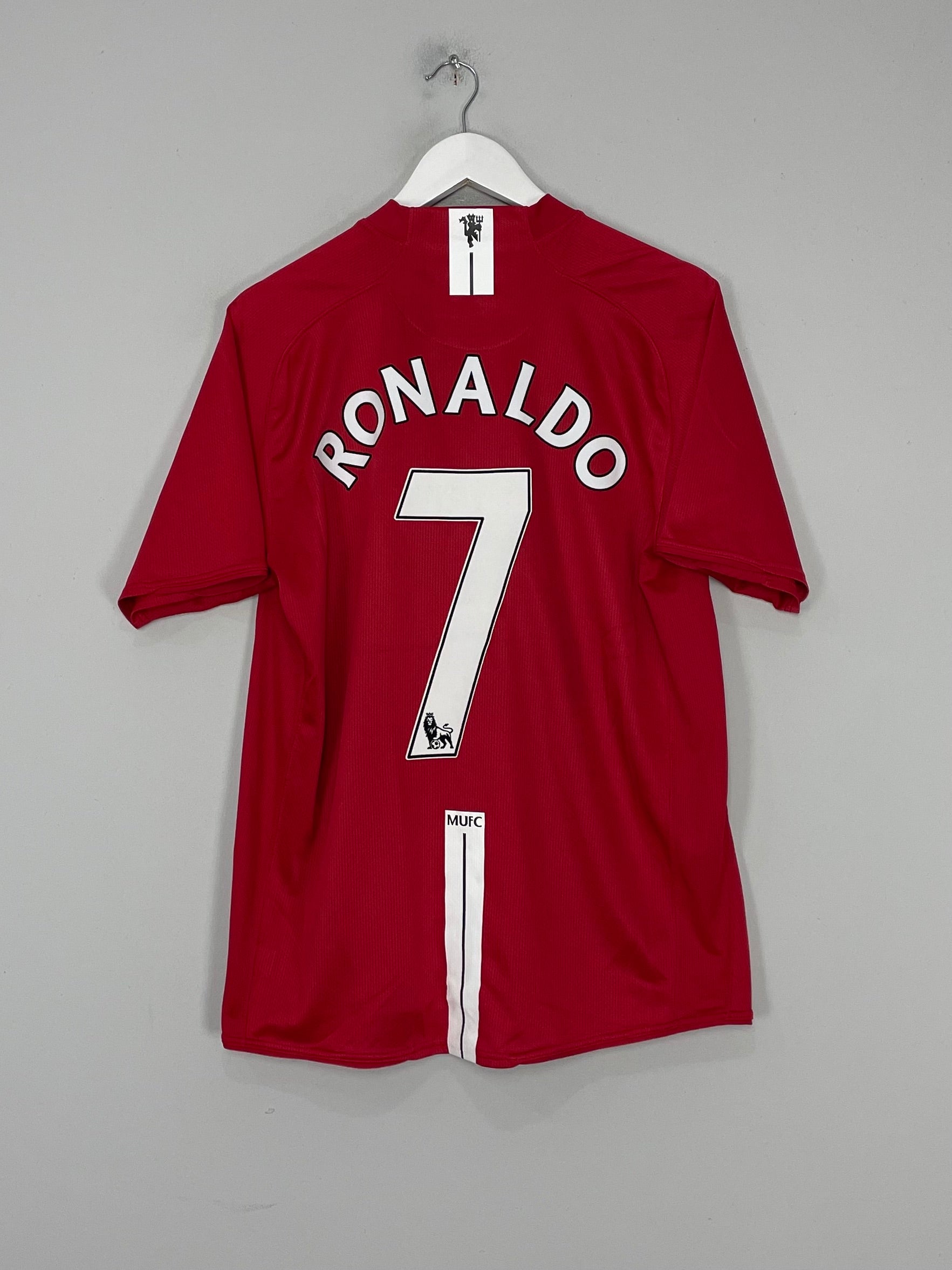 2007/09 MANCHESTER UNITED RONALDO #7 HOME SHIRT (L) NIKE