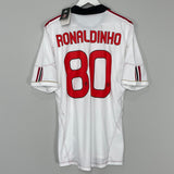 2010/11 AC MILAN RONALDINHO #80 *BNWT* AWAY SHIRT (L) ADIDAS