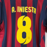 2013/14 BARCELONA A.INIESTA #8 HOME SHIRT (L) NIKE