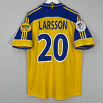 2000/02 SWEDEN LARSSON #20 HOME SHIRT (L) ADIDAS