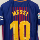 2017/18 BARCELONA MESSI #10 HOME SHIRT (M) NIKE