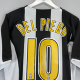 2004/05 JUVENTUS DEL PIERO #10 HOME SHIRT (M) NIKE