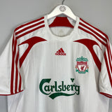 2007/08 LIVERPOOL GERRARD #8 AWAY SHIRT (M) ADIDAS