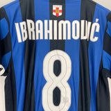 2007/08 INTER MILAN IBRAHIMOVIC #8 *CENTENARY* HOME SHIRT (M) NIKE