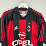 2000/02 AC MILAN SHEVCHENKO #7 HOME SHIRT (L) ADIDAS