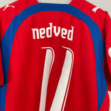 2006/07 CZECH REPUBLIC NEDVED #11 HOME SHIRT (L) PUMA