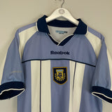 2000/01 ARGENTINA HOME SHIRT (M) REEBOK