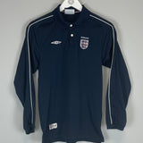 2001/02 ENGLAND L/S POLO SHIRT (XS) UMBRO