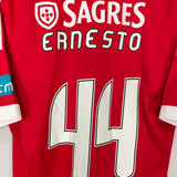 2012/13 BENFICA ERNESTO #44 *PLAYER ISSUE* SIGNED HOME SHIRT (L) ADIDAS