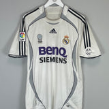 2006/07 REAL MADRID RONALDO #9 HOME SHIRT (M) ADIDAS