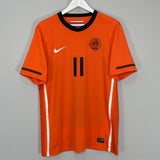 2010/11 NETHERLANDS ROBBEN #11 HOME SHIRT (L) NIKE