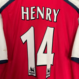 2000/02 ARSENAL HENRY #14 HOME SHIRT (L) NIKE