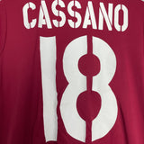 2003/04 ROMA CASSANO #18 HOME SHIRT (M) DIADORA