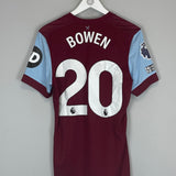 2023/24 WEST HAM BOWEN #20 *MATCH WORN* HOME SHIRT (M) UMBRO