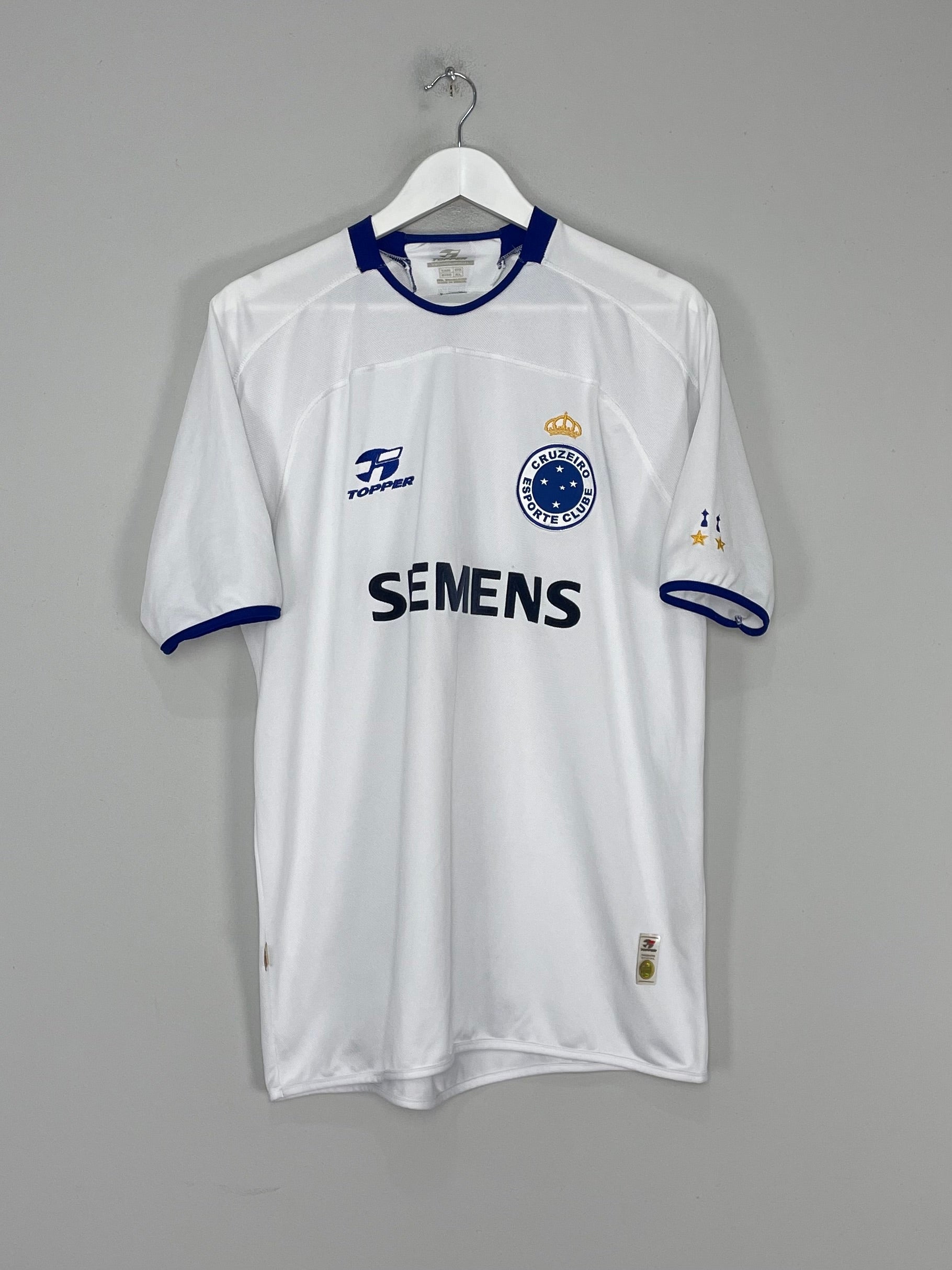 2005/06 CRUZEIRO #9 AWAY SHIRT (XL) TOPPER