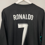 2017/18 REAL MADRID RONALDO #7 L/S AWAY SHIRT (XL) ADIDAS