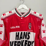 1998/99 ROYAL EXCEL MOUSCRON #13 HOME SHIRT (L) KELME