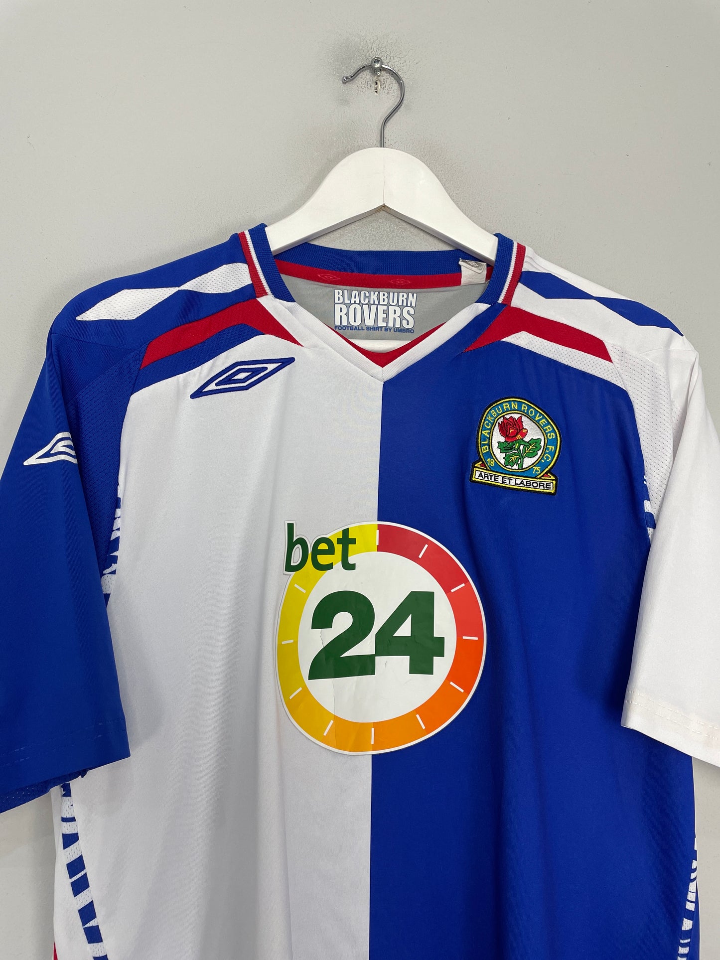 2007/08 BLACKBURN ROVERS TUGAY #5 HOME SHIRT (L) UMBRO