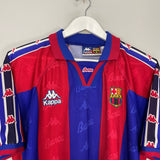 1995/97 BARCELONA RONALDO #9 *PLAYER ISSUE* HOME SHIRT (M) KAPPA