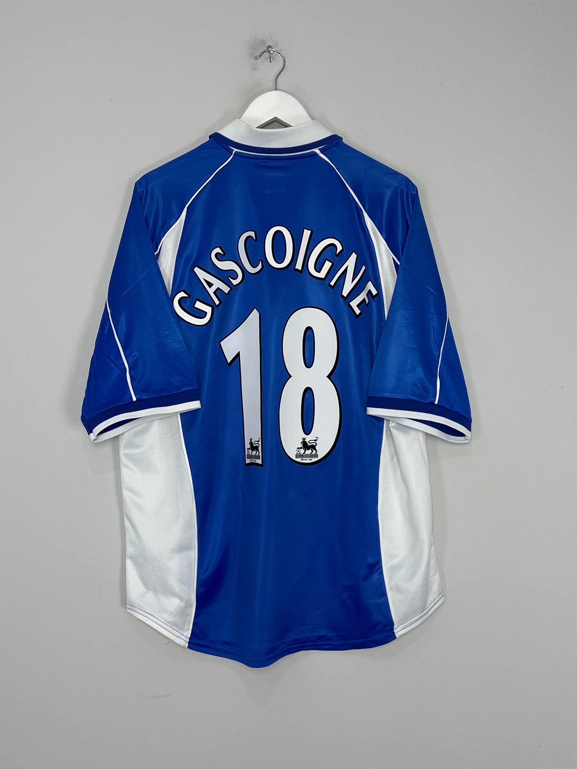 2000/02 EVERTON GASCOIGNE #18 HOME SHIRT (XL) PUMA