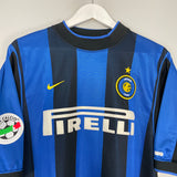 2000/01 INTER MILAN BAGGIO #10 HOME SHIRT (L) NIKE