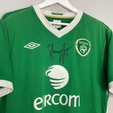 2010/11 IRELAND *SHAY GIVEN SIGNED* HOME SHIRT (XL) UMBRO