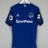 2017/18 EVERTON ROONEY #10 *MATCH ISSUE* + SIGNED* HOME SHIRT (L) UMBRO