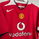 2004/06 MANCHESTER UNITED KEANE #16 HOME SHIRT (L) NIKE