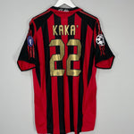 2005/06 AC MILAN KAKA #22 C/L HOME SHIRT (L) ADIDAS