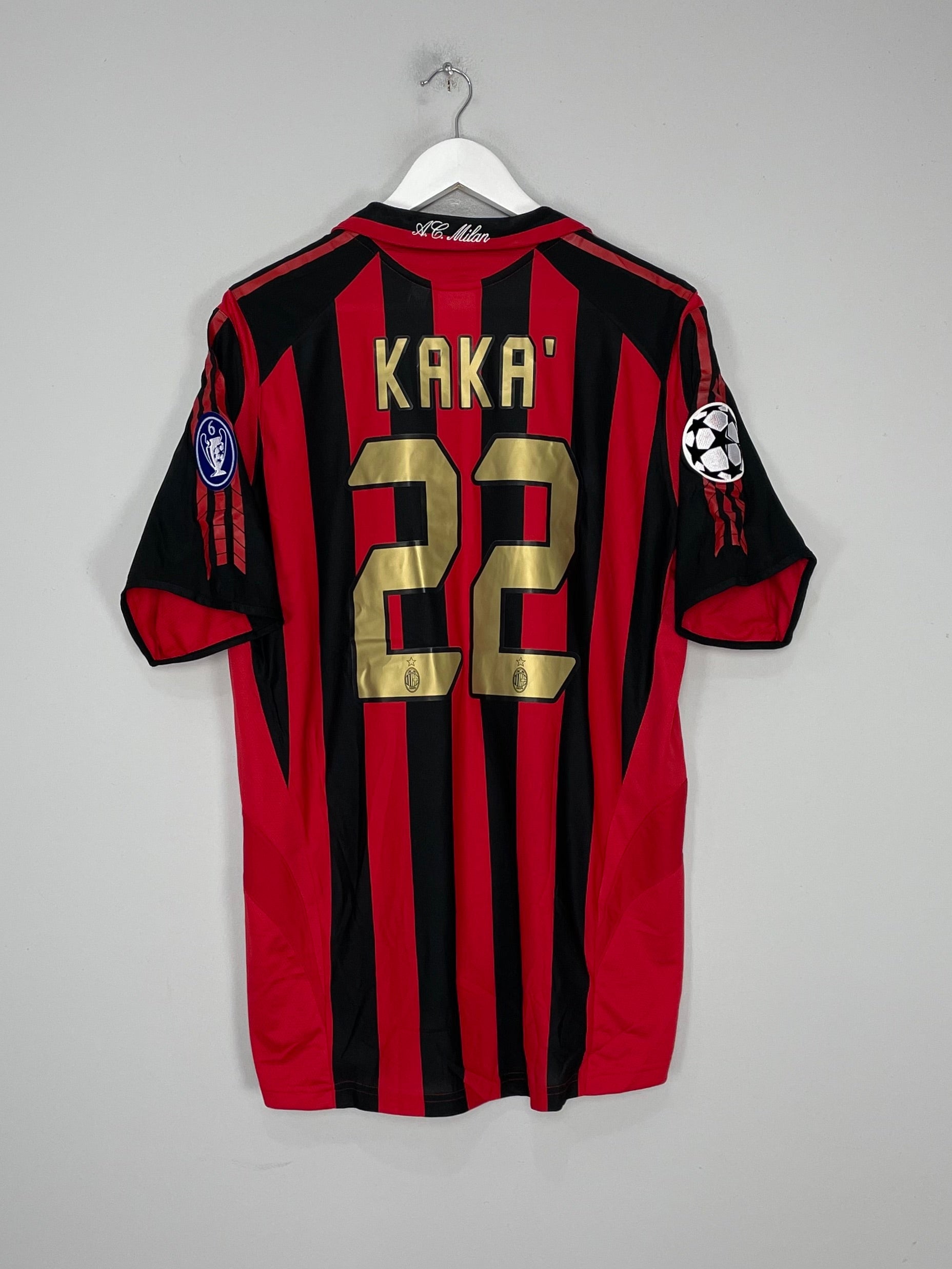 2005/06 AC MILAN KAKA #22 C/L HOME SHIRT (L) ADIDAS