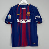 2017/18 BARCELONA MESSI #10 HOME SHIRT (M) NIKE