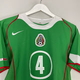 2005/06 MEXICO R.MARQUEZ #4 HOME SHIRT (M) NIKE