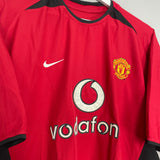 2002/04 MANCHESTER UNITED KEANE #16 HOME SHIRT (L) NIKE