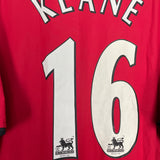 2002/04 MANCHESTER UNITED KEANE #16 HOME SHIRT (L) NIKE