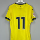 2023/24 VILLARREAL SORLOTH #11 *MATCH WORN* HOME SHIRT (XL) JOMA