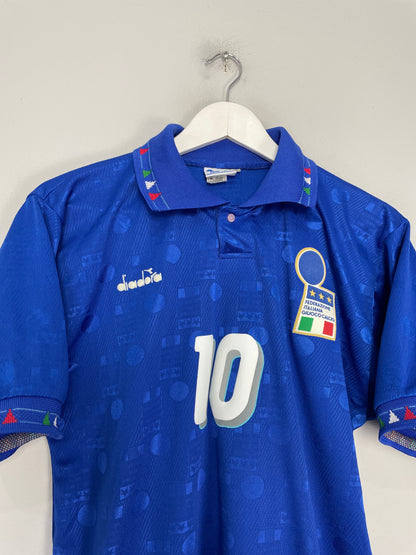 1994 ITALY R.BAGGIO #10 HOME SHIRT (L) DIADORA