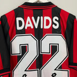 1997/98 AC MILAN DAVIDS #26 HOME SHIRT (XL) LOTTO