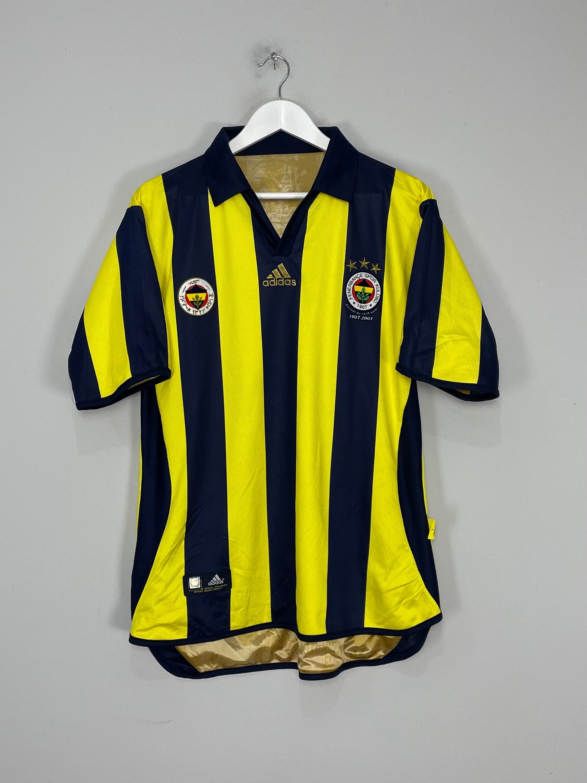 2006/07 FENERBAHCE *CENTENARY* REVERSABLE HOME SHIRT (L) ADIDAS